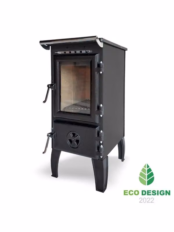 Stufa a legna a libera installazione Outinfire 304 colore nero – 2