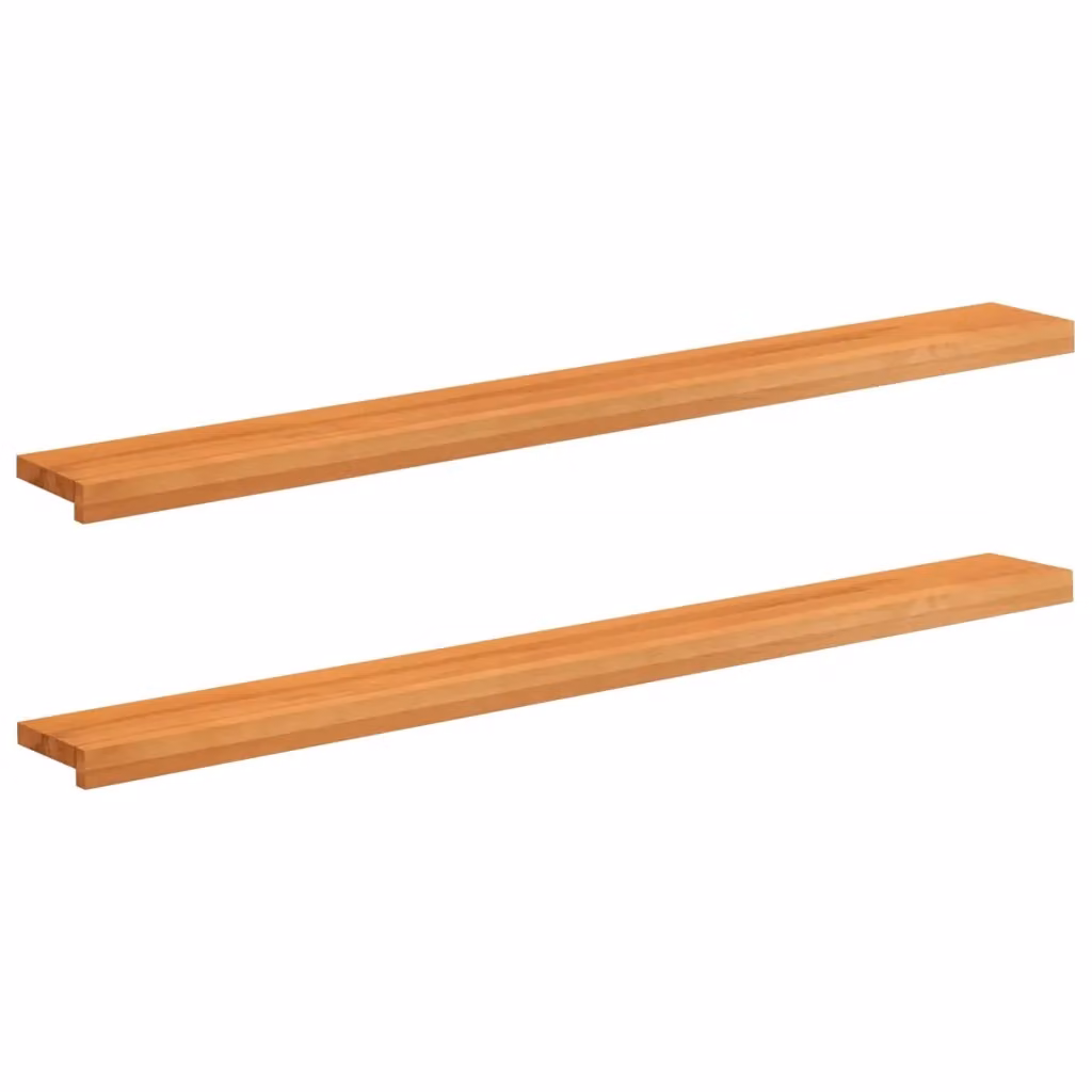 Set di 2 soglie per finestre in legno vidaXL colore marrone L: 160 cm, P: 20 cm, H: 2 cm – 2