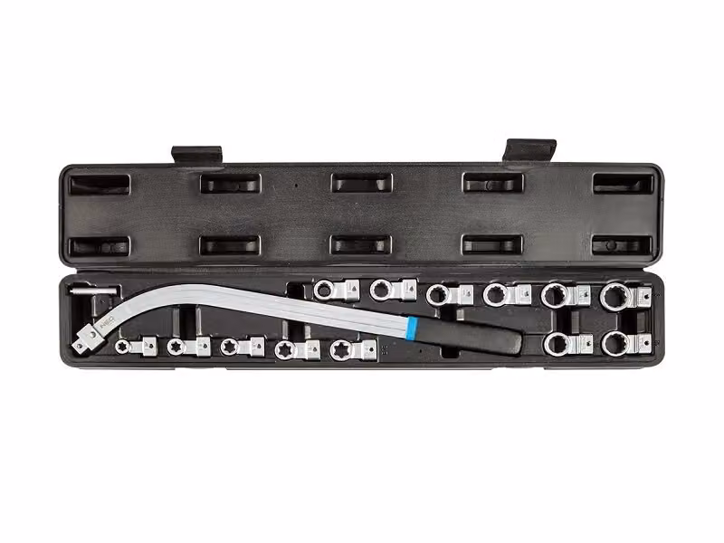 NEO TOOLS Chiave per lo smontaggio dei tenditori con punte sostituibili - set di 14 pezzi.