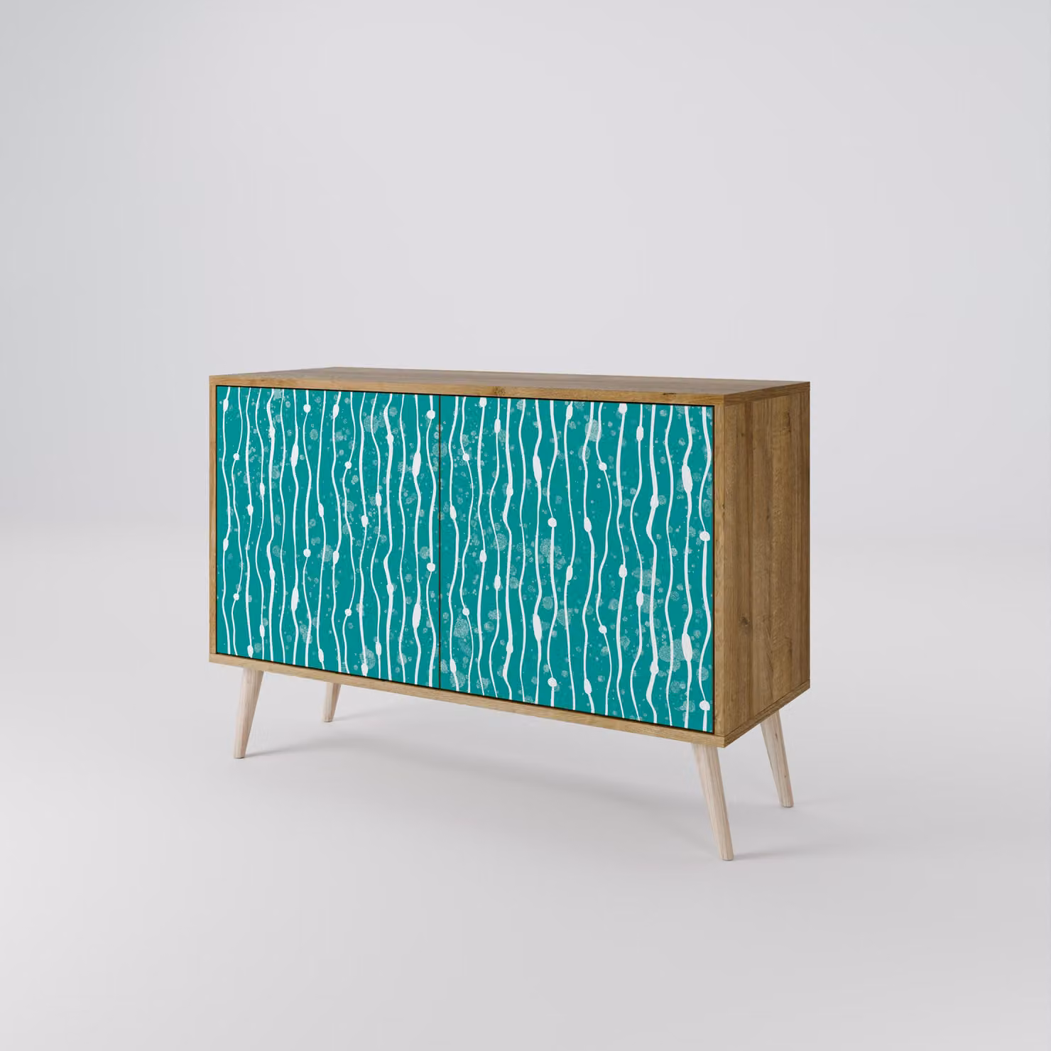 Cassettiera Spacerebels a 2 ante - credenza cassettiera - credenza alta - mobile guardaroba - soggiorno camera da letto - 57,5×111×42 (HxLxP)