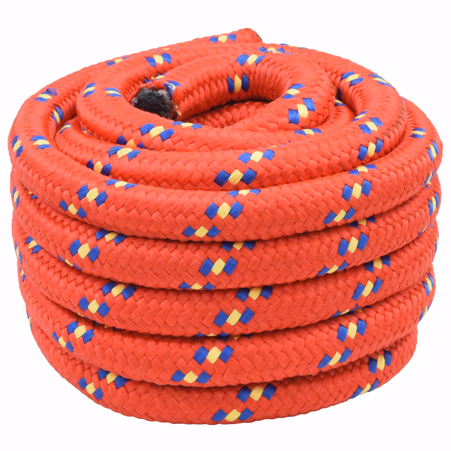 Corda da barca in plastica vidaXL, colore rosso, lunghezza 25 m