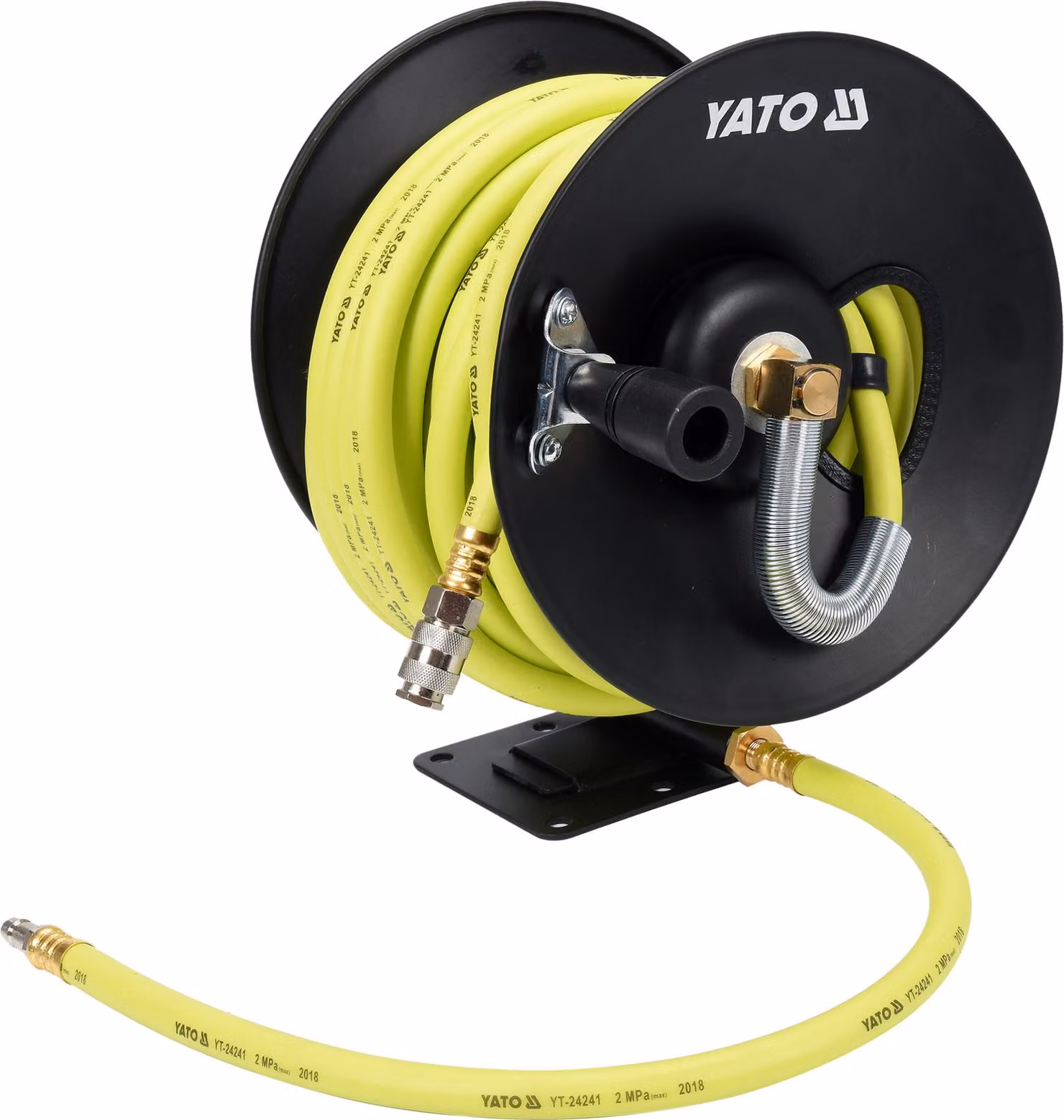 Tubo flessibile per aria compressa ibrido su avvolgitore da 15 m, 9,5 mm