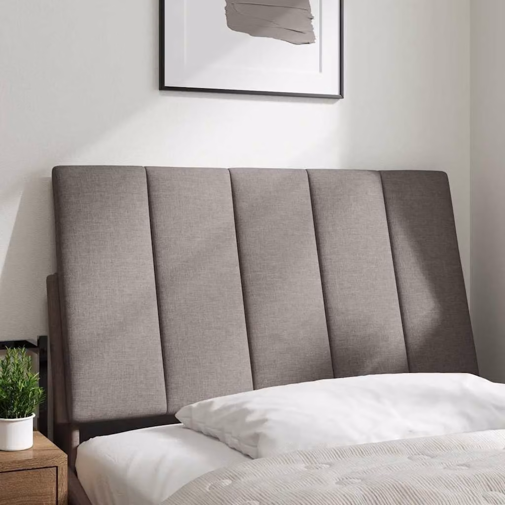 vidaXL Cuscino Testiera Hanko Tortora 90 cm in Tessuto