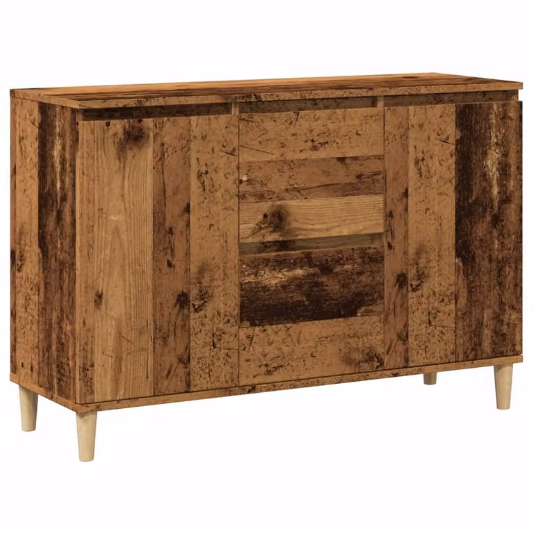 Credenza Legno Antico 102x35x70 cm in Legno Multistrato