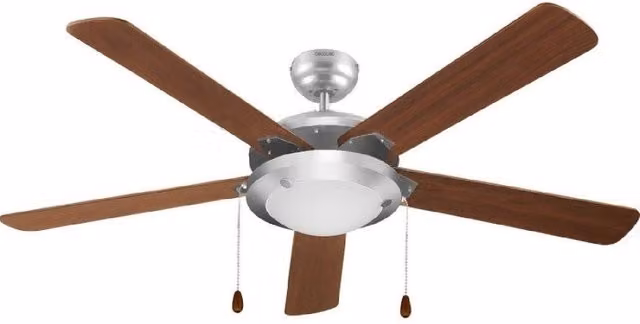Ventilatore da soffitto Cecotec EnergySilence Aero 540 marrone con luce in metallo