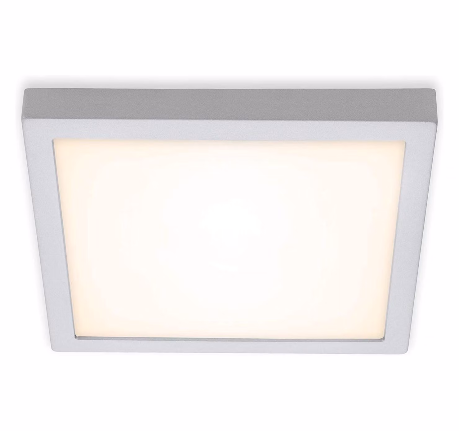 Lampada da soffitto a LED Lampada da soffitto 21 Watt quadrata 3000K cromo opaco Briloner