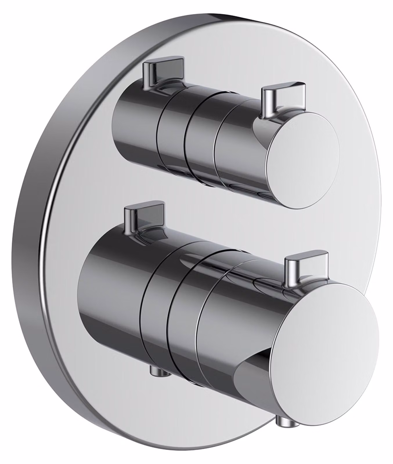 LAUFEN MEDA Mitigeur de bain à 2 poignées, thermostatique, encastré, pour Simibox, combiné de sécurité intégré, chromé, HF506687100000, HF506687100000