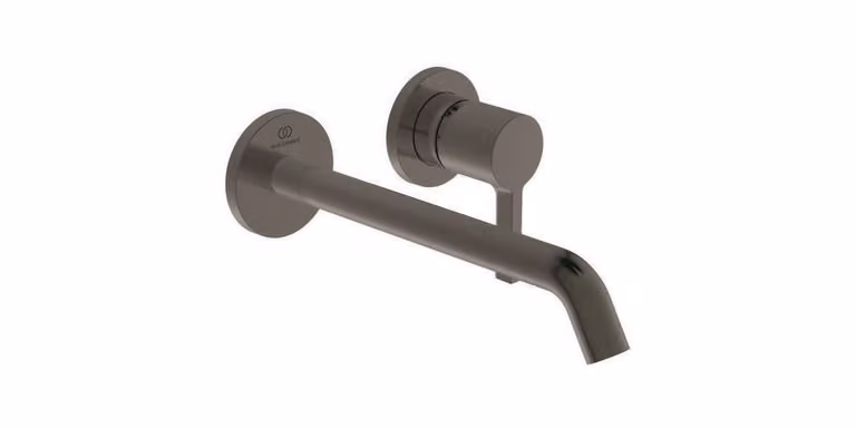 Ideal Standard Joy - Miscelatore da incasso per lavabo, bocca di erogazione 225 mm, installazione a 2 fori, Grigio Magnetico A7379A5