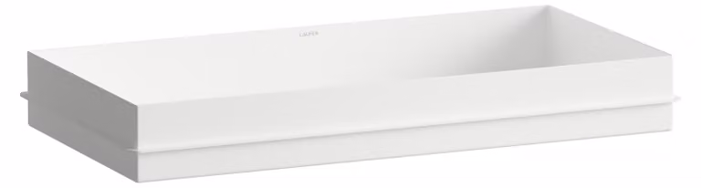 LAUFEN METAPHOR Lavabo à encastrer par le dessus, rectangulaire, sans percement pour la robinetterie, sans trop-plein, 750x375x111mm, blanc brillant, H517ME70001121, H517ME70001121