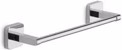 Porta asciugamani dritto Gedy argento in metallo da parete L: 30 cm