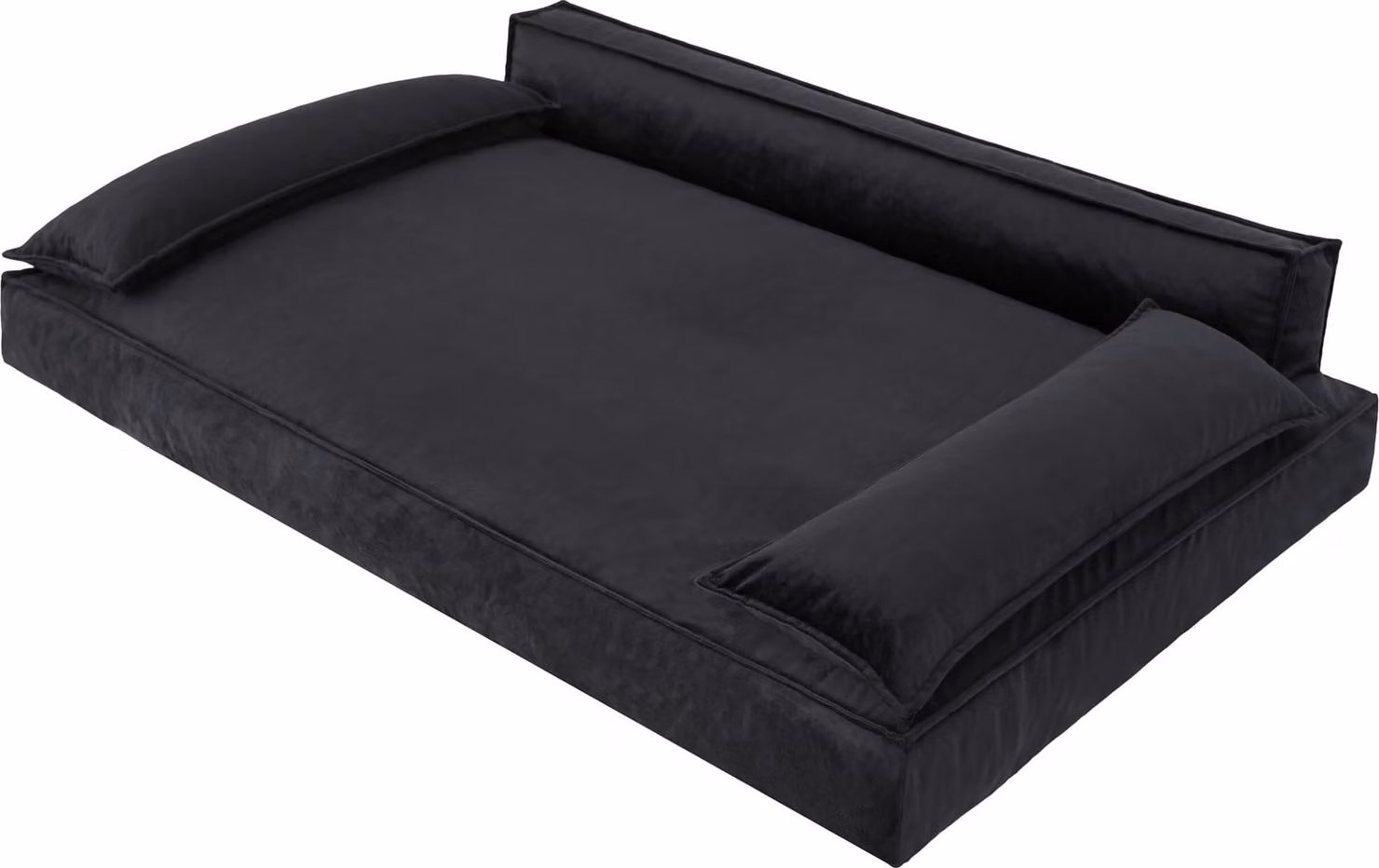 Letto per cani Divano per cani Cuscino per cani Cesto per cani Divano per cani Letto per animali Cesto per cani Divano per cani, facile da pulire, nero, misura XXL: 120x77 cm