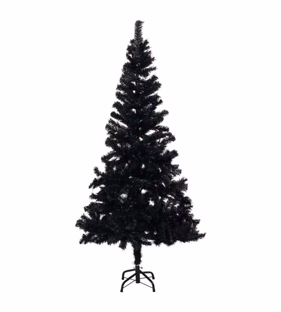 Albero di Natale Artificiale con Supporto Nero 240 cm PVC