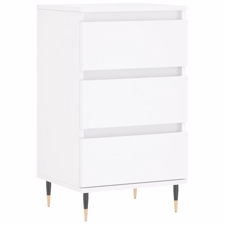 Credenza Bianca 40x35x70 cm in Legno Multistrato