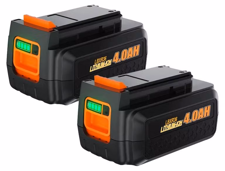 Batterie agli ioni di litio, 4000 mAh, compatibili con dispositivi a 40V, 2 batterie da 4,0 Ah