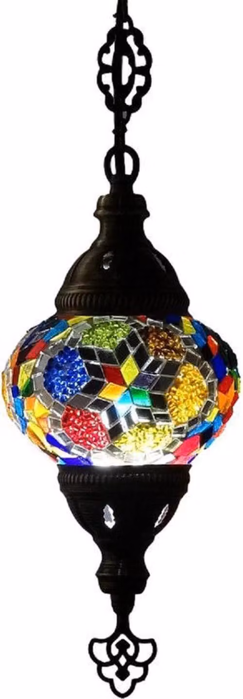 Lampada a sospensione Oosterse Mozaïek Multicolor - Lampada turca fatta a mano per un ambiente accogliente