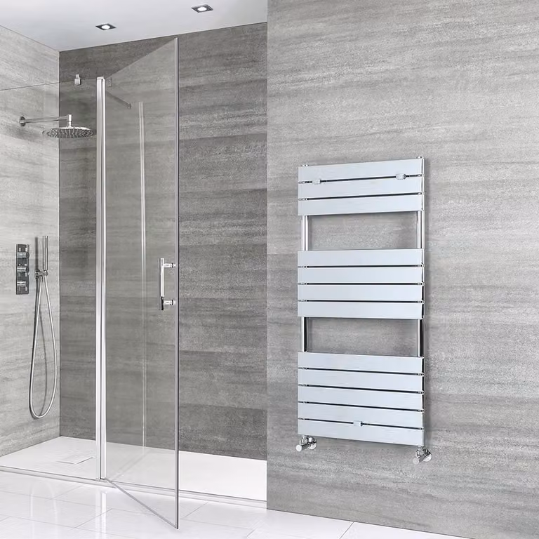 Scaldasalviette di Design - 1213mm x 600mm - Cromato - Lustro