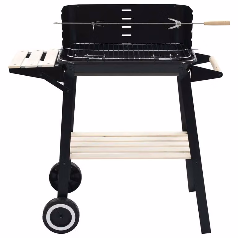 vidaXL Barbecue a carbonella con ruote