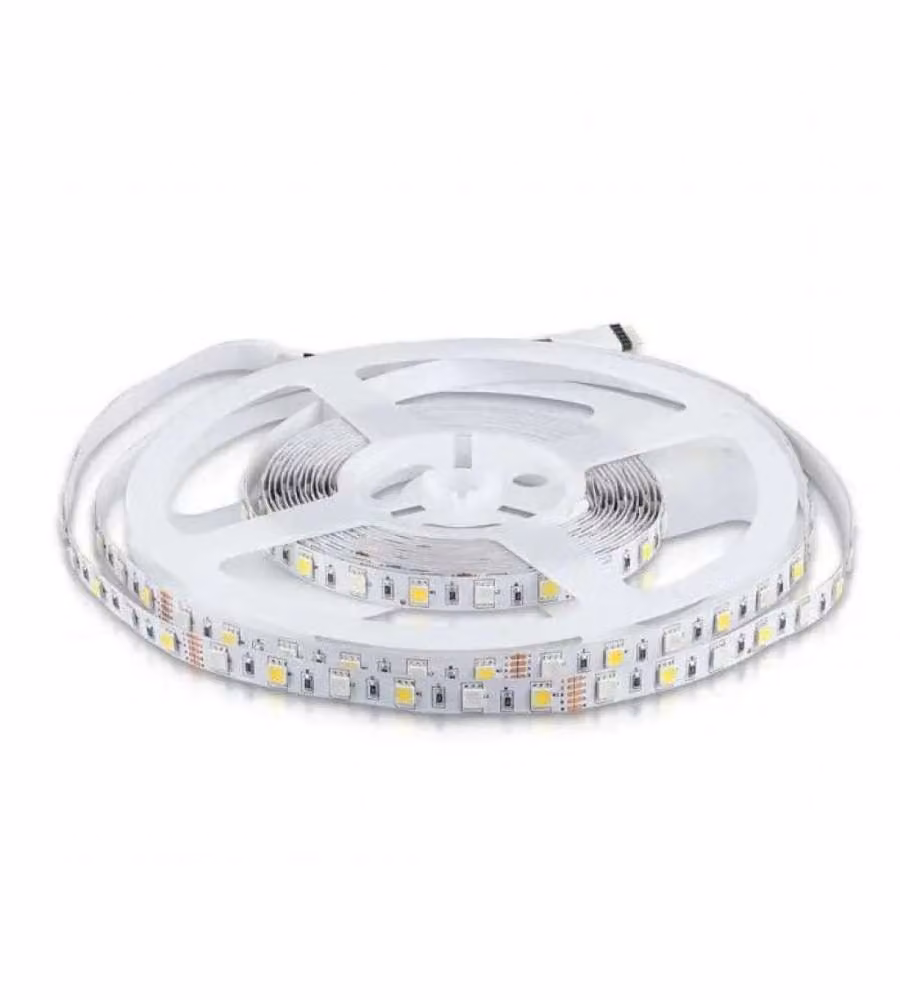 Strip LED SMD5050 8W/m 5m 60 LED/m 12V RGB + 6500K IP20 10mm