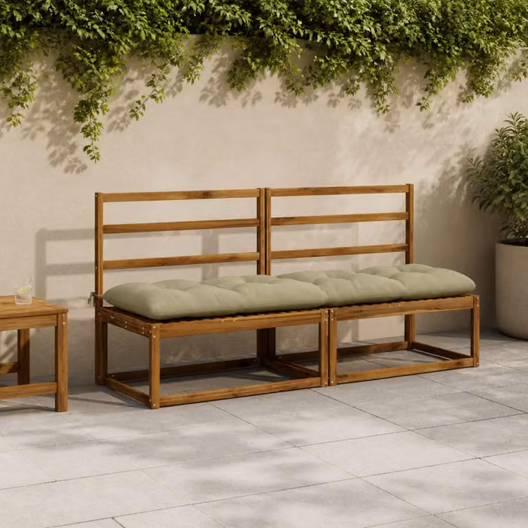 vidaXL Cuscino per panchina VIANEN 100% Poliestere Verde chiaro