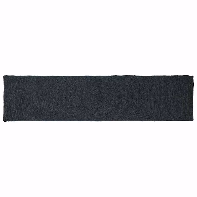 Tappeto in juta vidaXL per area, rettangolare, Grigio Antracite, L: 60 cm, P: 250 cm