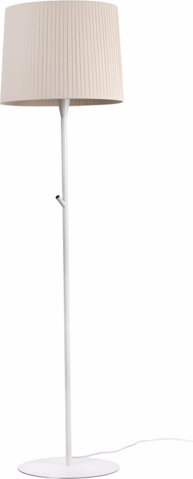 SAMBA Lampada da terra bianco/poliestere seta beige 64312-41