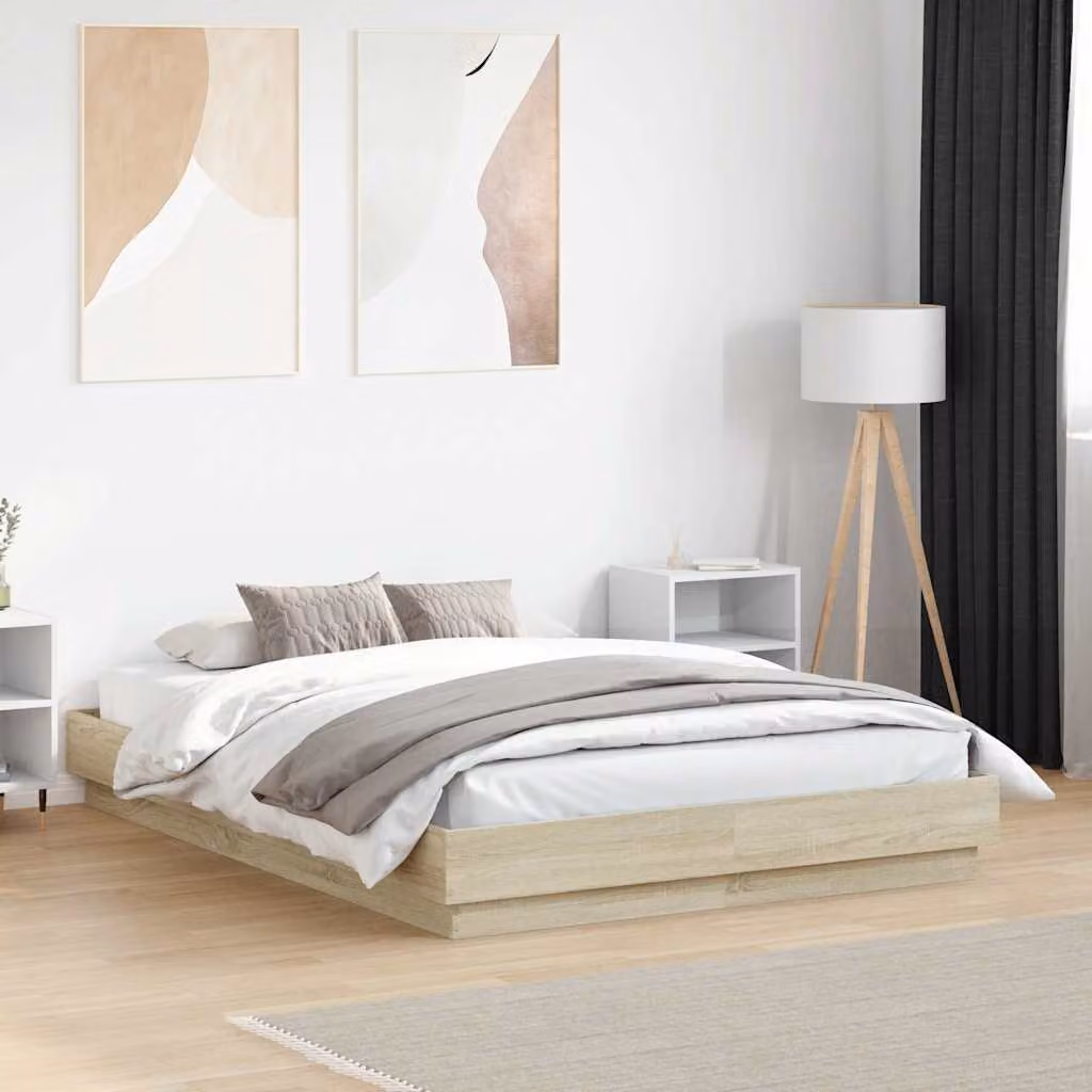 Giroletto vidaXL in legno Rovere Sonoma, L/P: 120 x 200 cm – 1