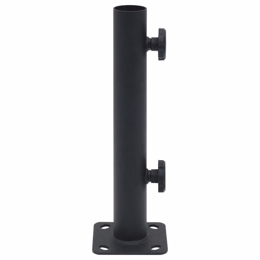 Supporto per ombrellone per palo Ø32/34/38 mm acciaio nero opaco