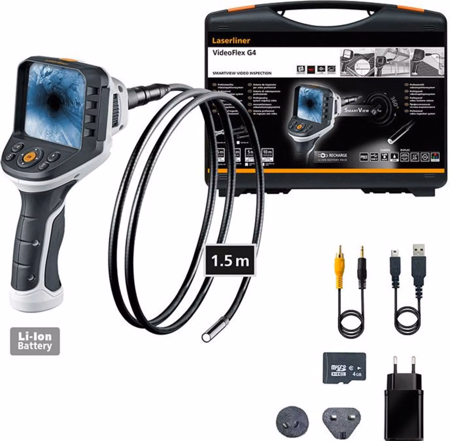 Umarex Laserliner VideoFlex G4 Videoinspektion (Länge Sonde 1,5 m) 082.242A