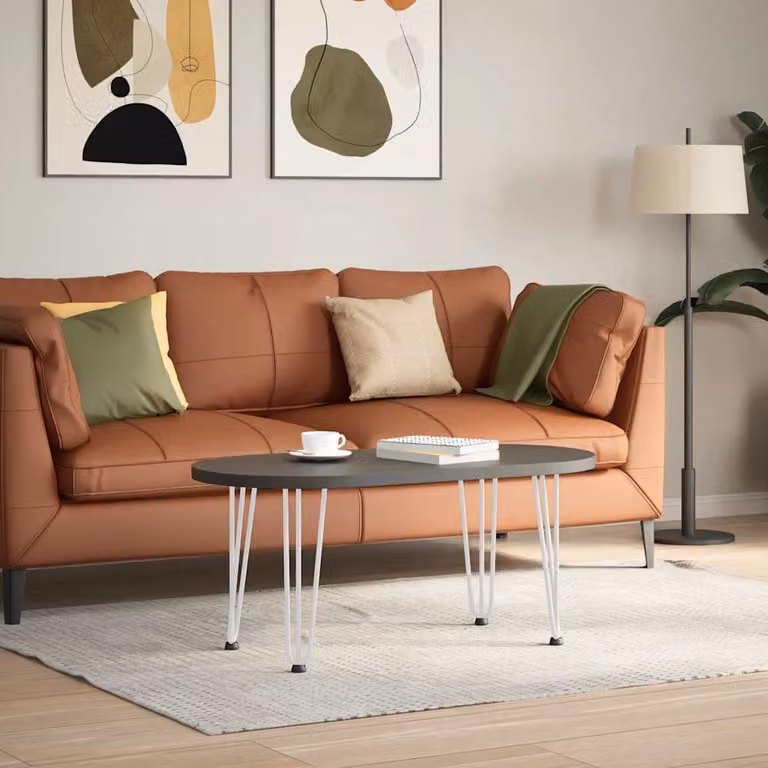 vidaXL Gambe a forcina per tavolino 4 pz bianche 42 cm