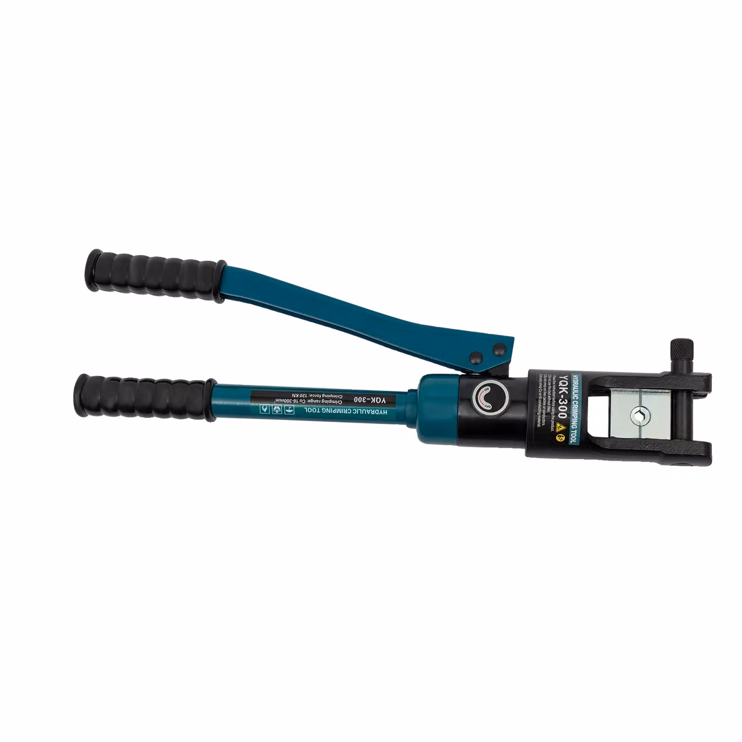Pinza idraulica manuale, forza di 120 KN, con 11 matrici di crimpatura, /h3divulliColore: verde e nero/li/ul/div