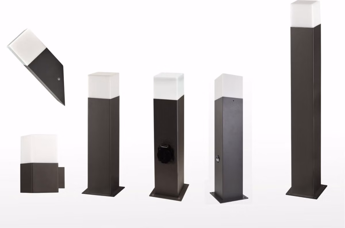Lampada da terra per esterni 74cm | 1xE27 NEW YORK 304636 Polux