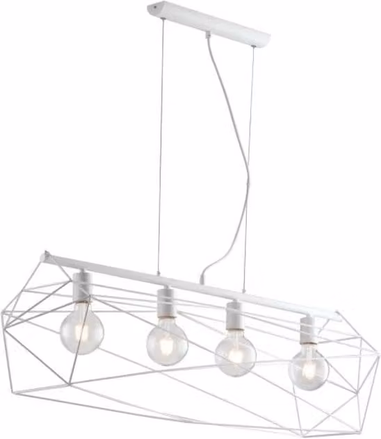 LAMPADARIO ABRAXAS 4X E27 106X31XH150CM BIANCA.