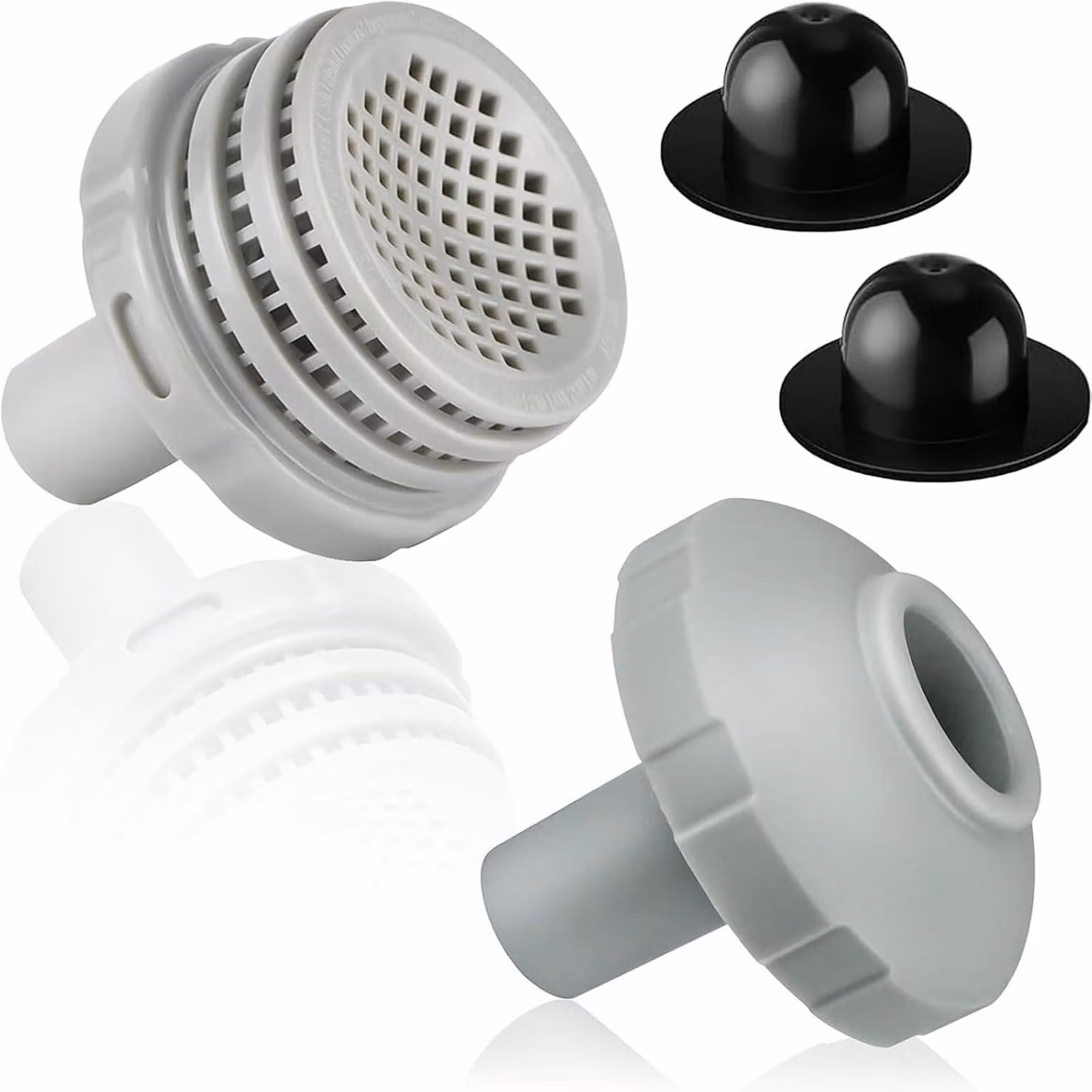 Kit connettori per tubi di piscina, diametro 1,25 pollici, con uscita del filtro e bocchetta di aspirazione, compatibile con piscine Intex