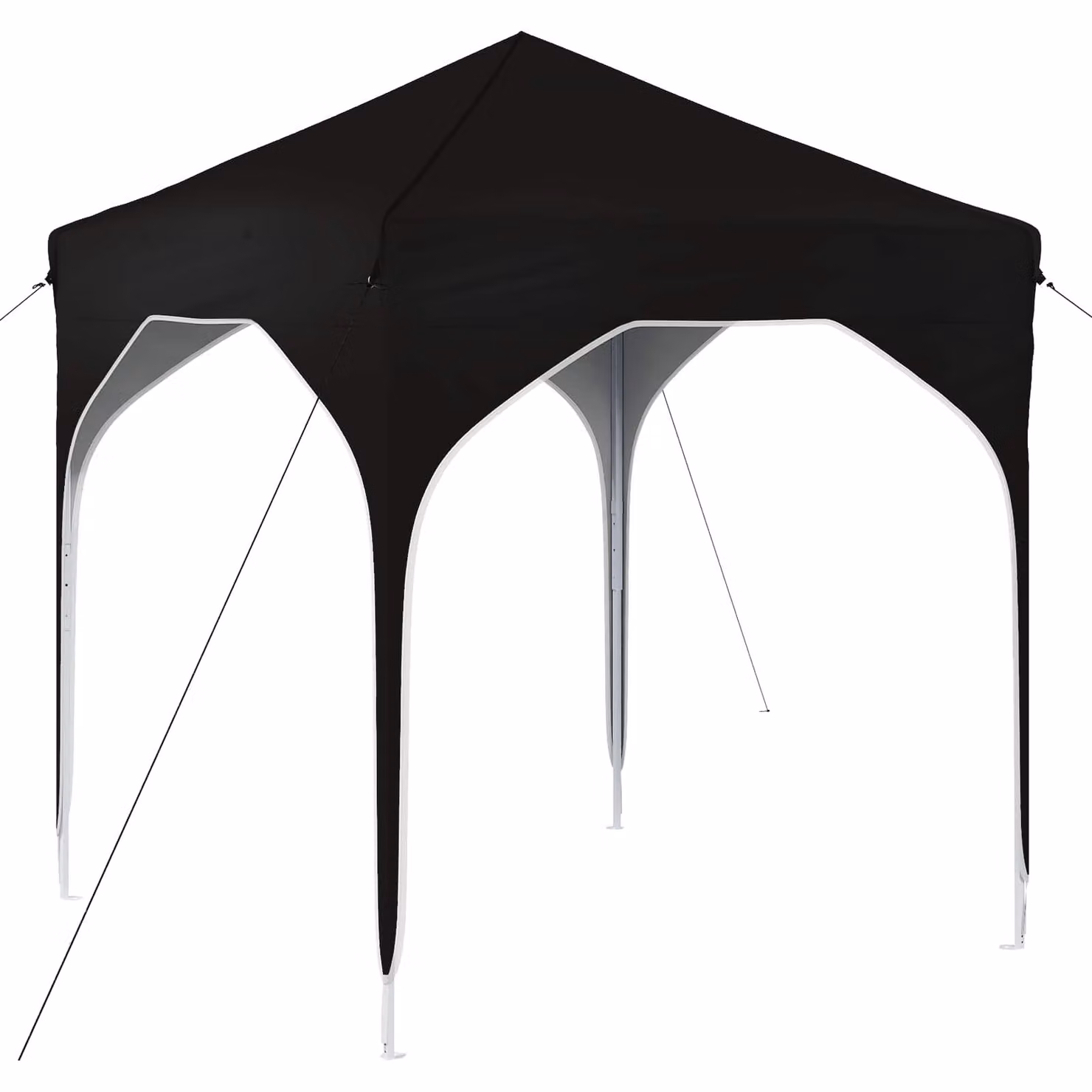 Tenda per feste a pop-up 194 x 194 x 245 cm Nero