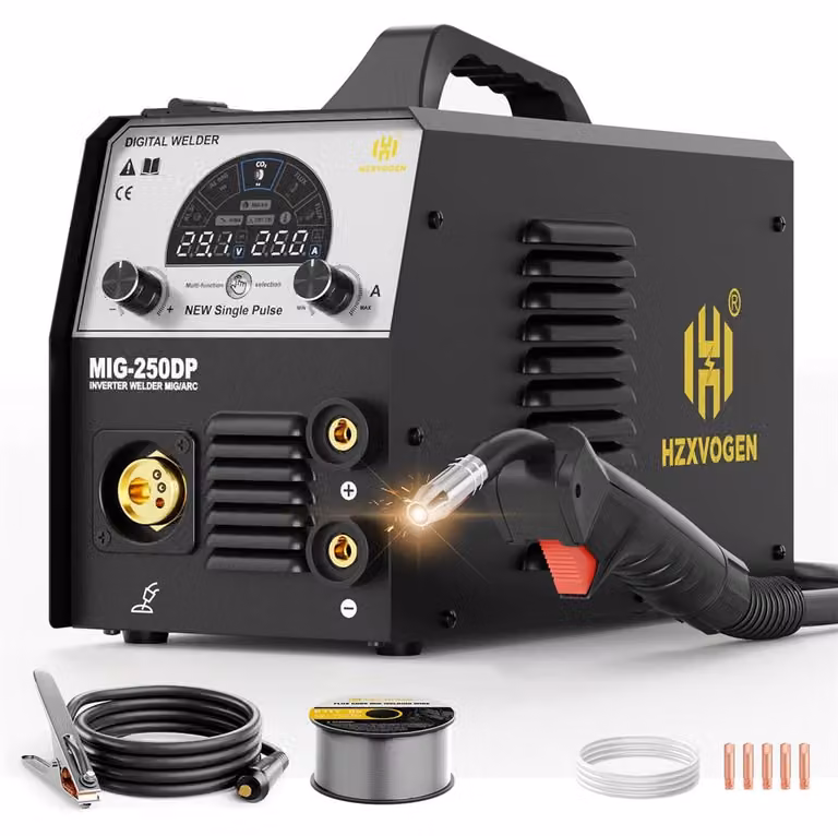 Saldatrice MIG250DP semiautomatica - Potenza: 250 W - Funzioni: 5 in 1