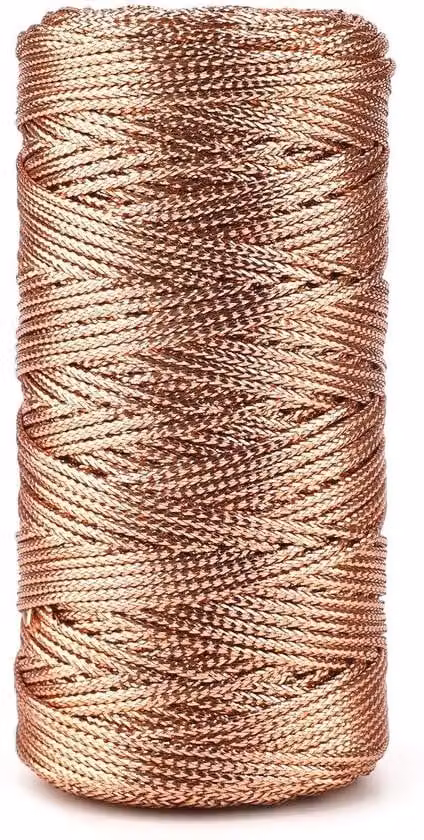 Nastro decorativo color oro rosa, 100 m, 15 mm, per confezioni regalo e alberi di Natale