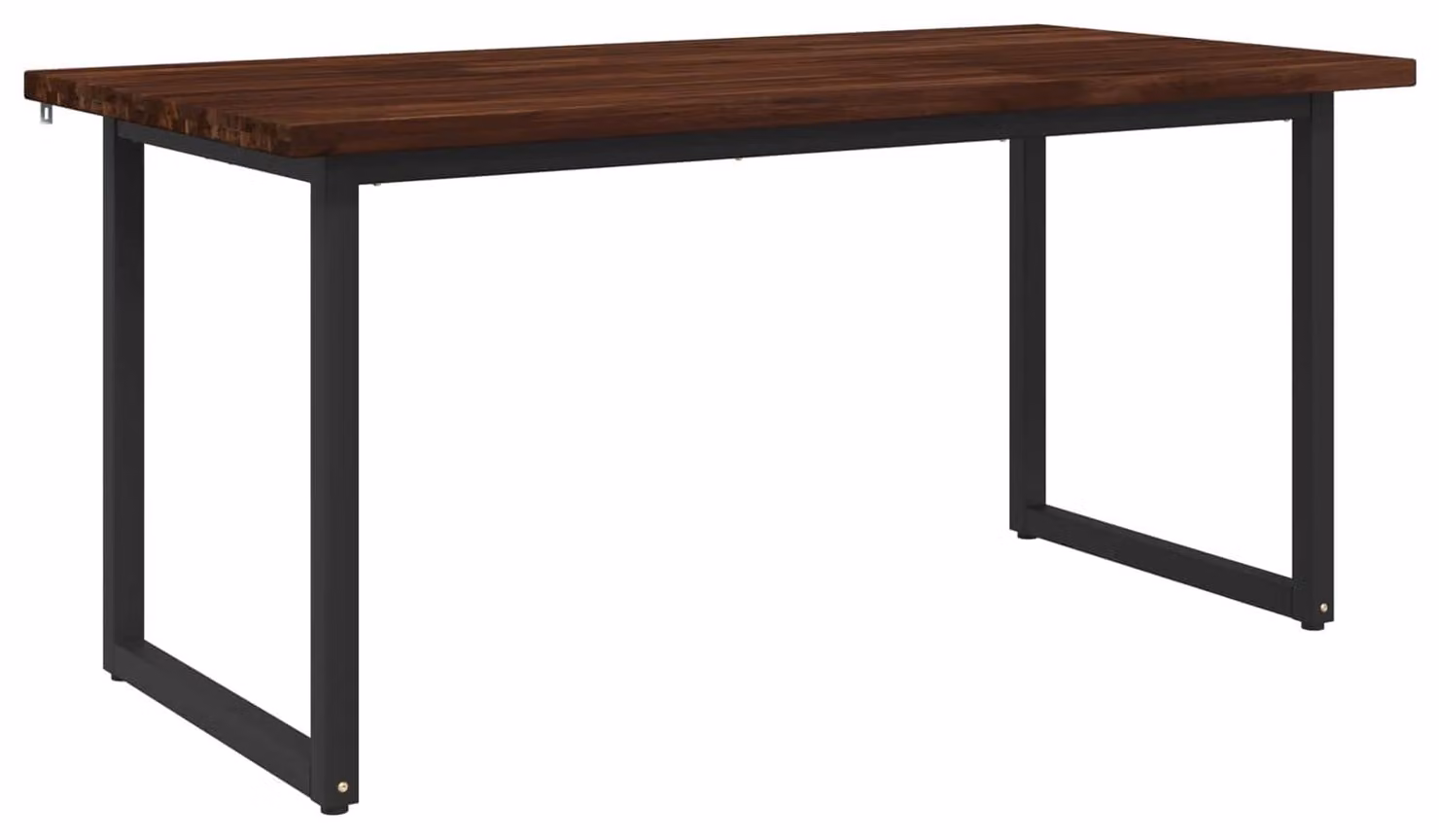 Tavolo quadrato da pranzo, dimensioni 160 x 70 x 75 cm, in legno massello di acacia