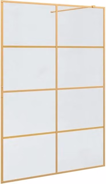 Parete Doccia Walk-in Oro 140 x 195 cm vetro temperato CFW2286500