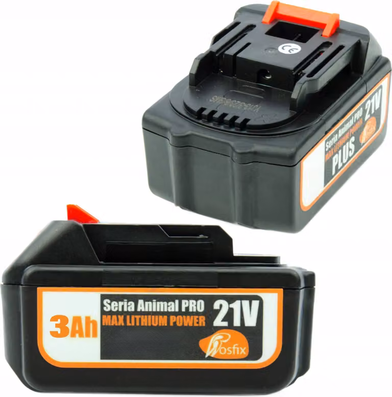 Rosfix Batteria Animal PRO – Batteria Ad Alta Capacità 3Ah 21V | Potenza Massima Al Litio | Compatibile con e Makita