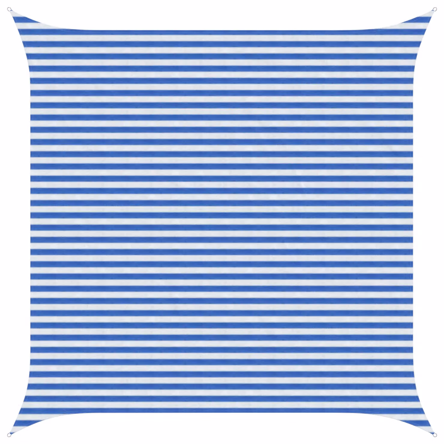Telo Ombra Quadrato vidaXL in HDPE Blu e Bianco 4,5 x 4,5 m