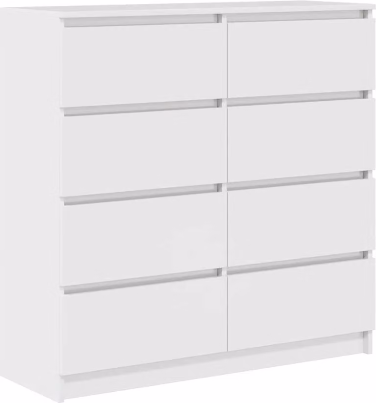 Credenza Bianca 100x35x99 cm in Legno Multistrato
