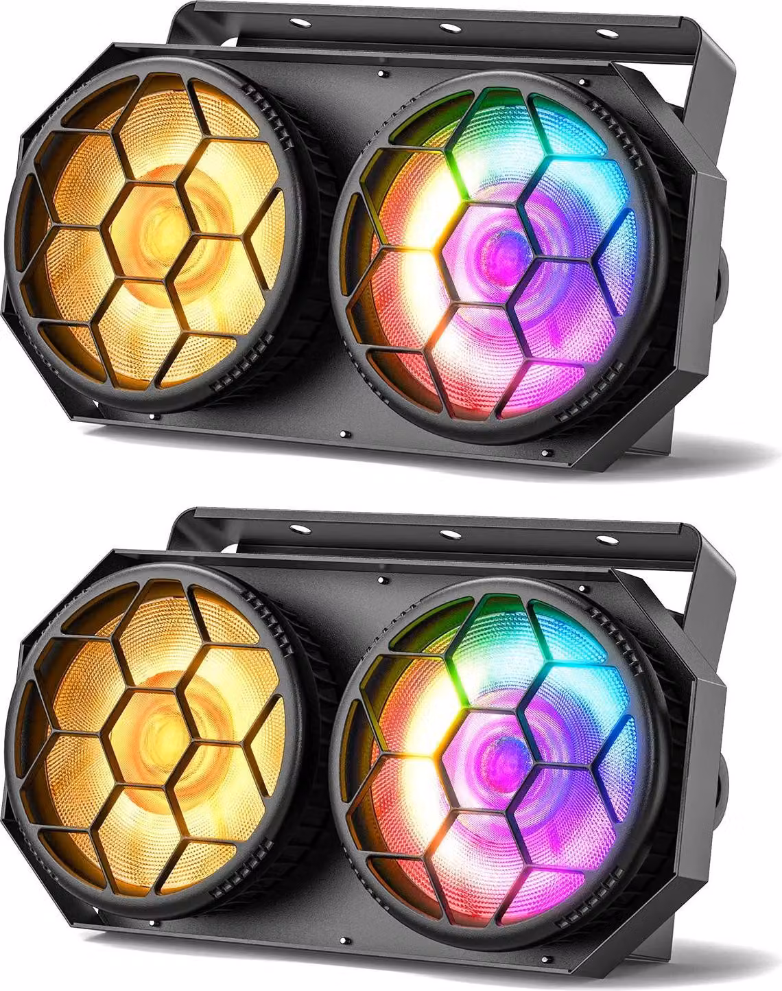 Faretto da palcoscenico, LED COB a due colori, controllo DMX, 2 unità, spina UE