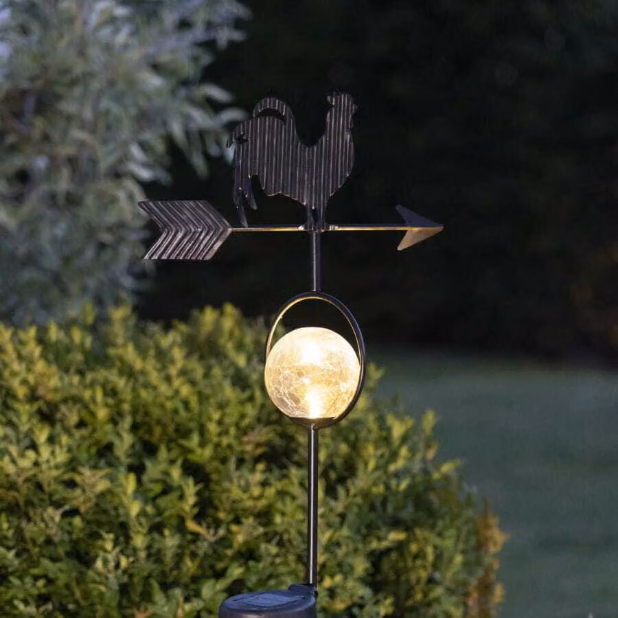 Vento solare da giardino a led