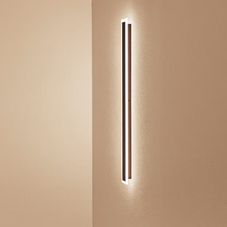 LUMILED LED applique da esterno nero 100cm 30W 4000K bianco neutro IP65 applique da parete impermeabile illuminazione moderna da parete illuminazione esterna casa parete giardino facciata ingresso terrazze balcone 230V