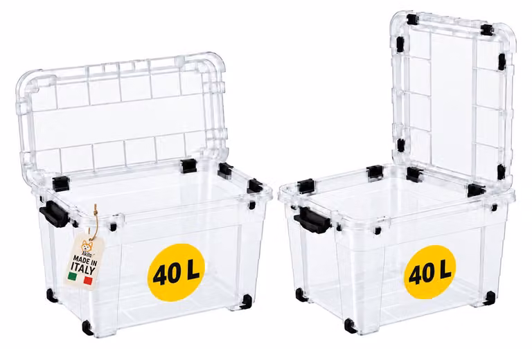 Akitaink Box 40L Magic 4UP Ruote Trasparente
