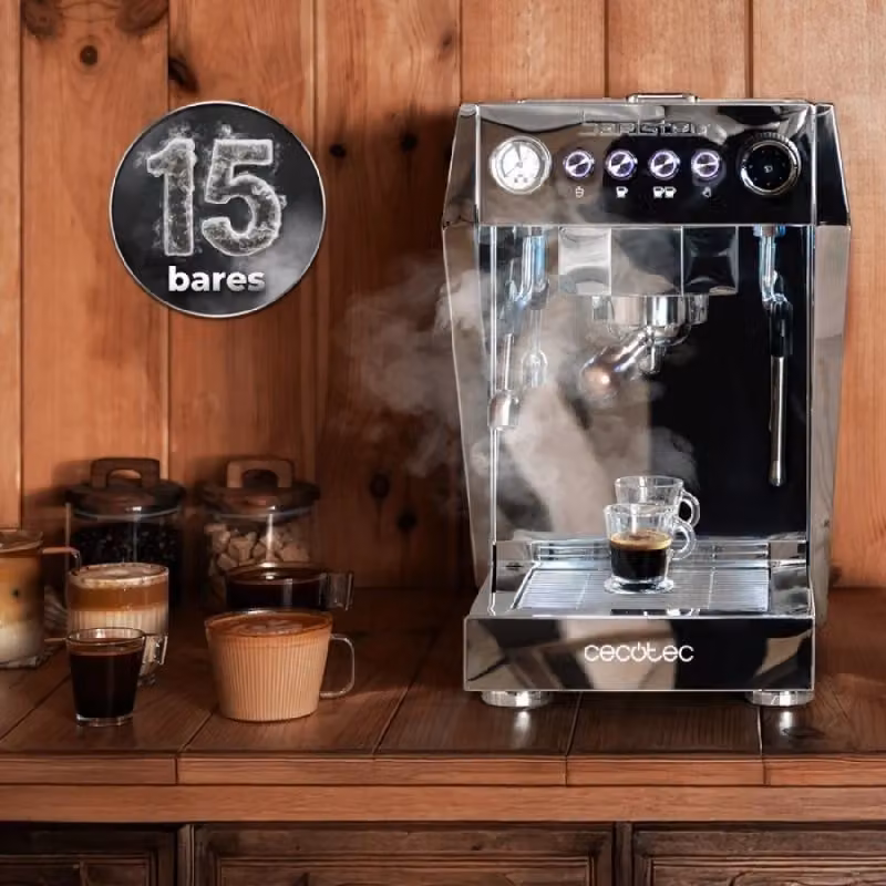 Macchina da caffè espresso Cecotec Baristeo Brava argento con doppia caldaia e preinfusione – 2