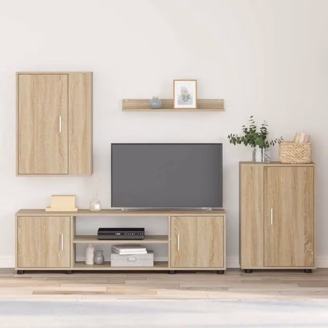 Set mobile TV Rovere Sonoma Legno ingegnerizzato 3397898