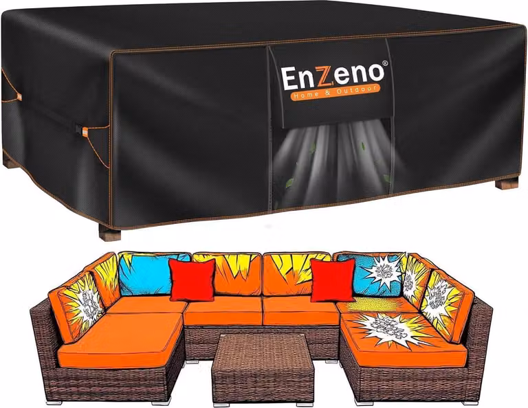 Enzeno copertura mobili da giardino impermeabile 300x200x90cm Oxford copertura mobili da salotto copertura protettiva invernale