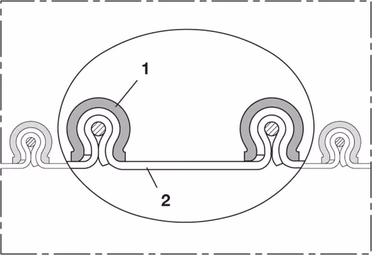 Tubo di aspirazione CP HiTex 480, diametro interno 125-127 mm, diametro esterno 137,00 mm, spessore 6 mm, lunghezza 3 m