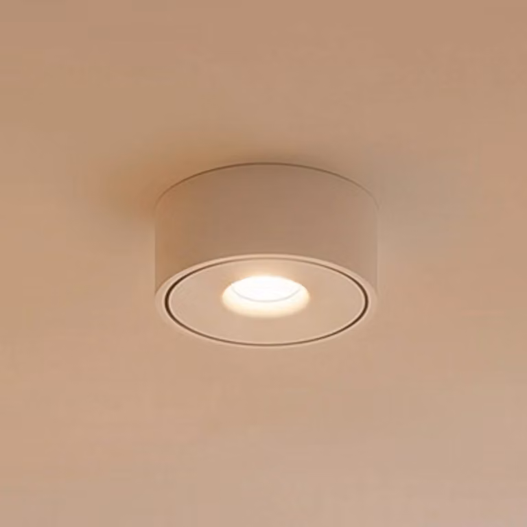 Plafoniera a LED Ranka Arcchio, dimmerabile, Bianco / Opale, Corridoio, Alluminio, Moderno, Plafoniera LED